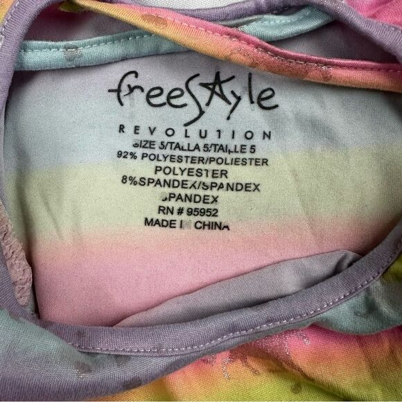 Freestyle Revolution Girls Sz 5 Unicorn Multicolor Pink Blue Sleeveless Dress - Picture 7 of 7